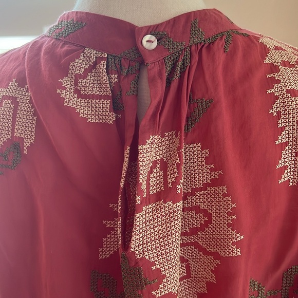 PayPal Pratap Rhododendron Cross-stitched Embroidered Shirt - Picture 5 of 6